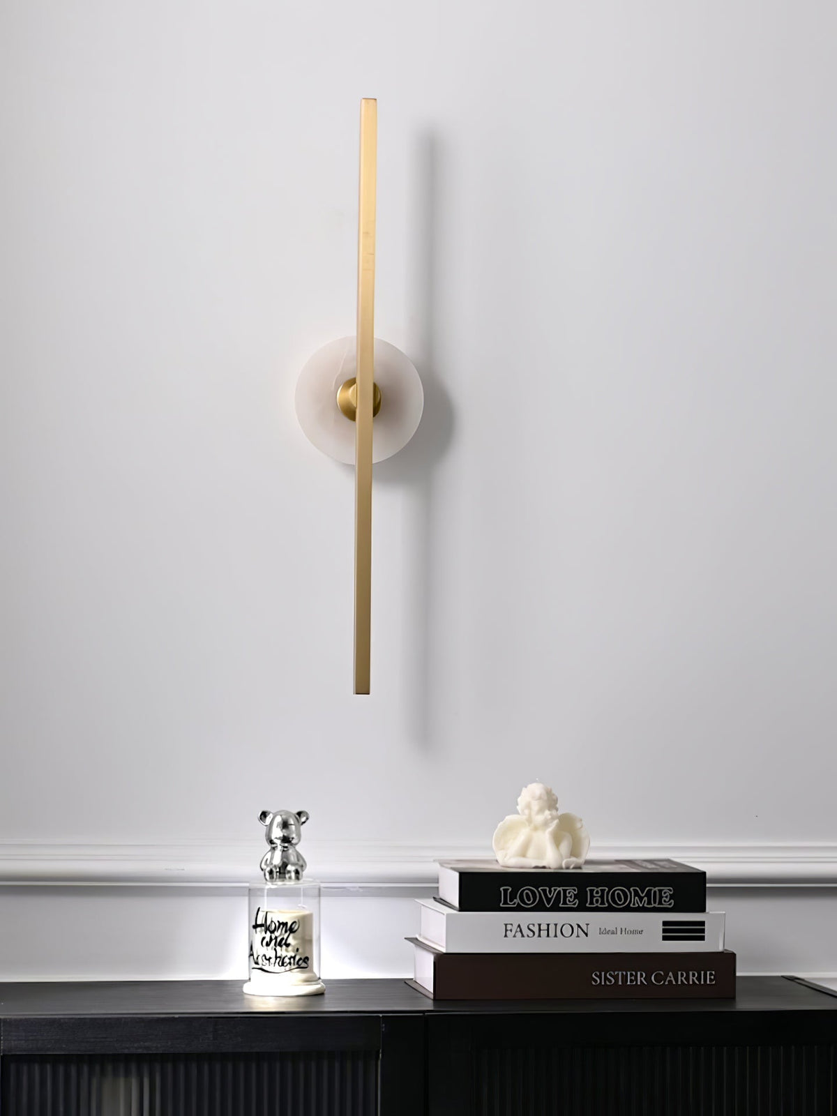 Albivine Lineaire wandlamp met Albast