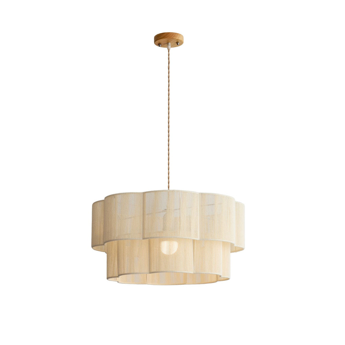 Jensoncombe Hanglamp met katoenen snoer