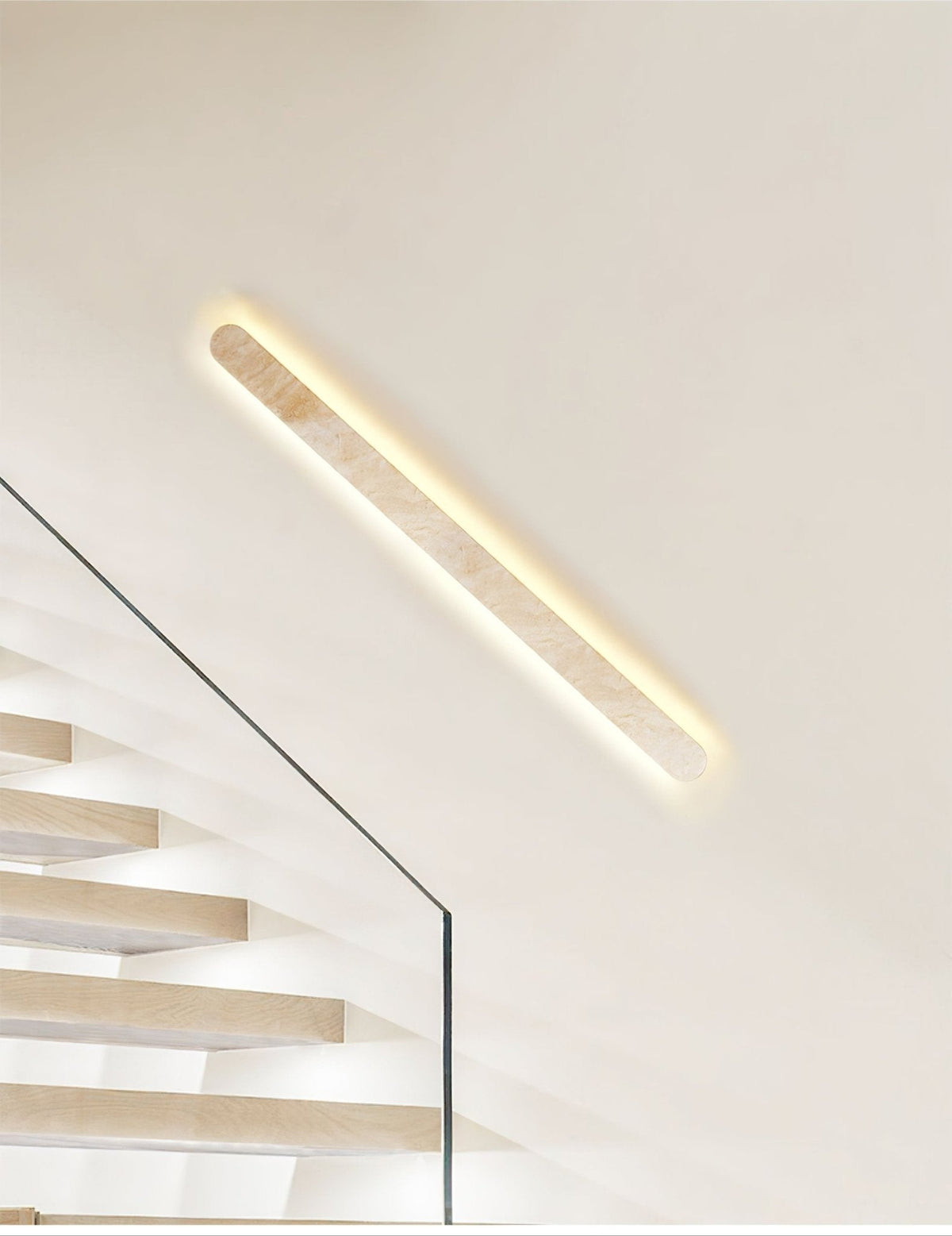 Elraee Geel travertin wandlamp