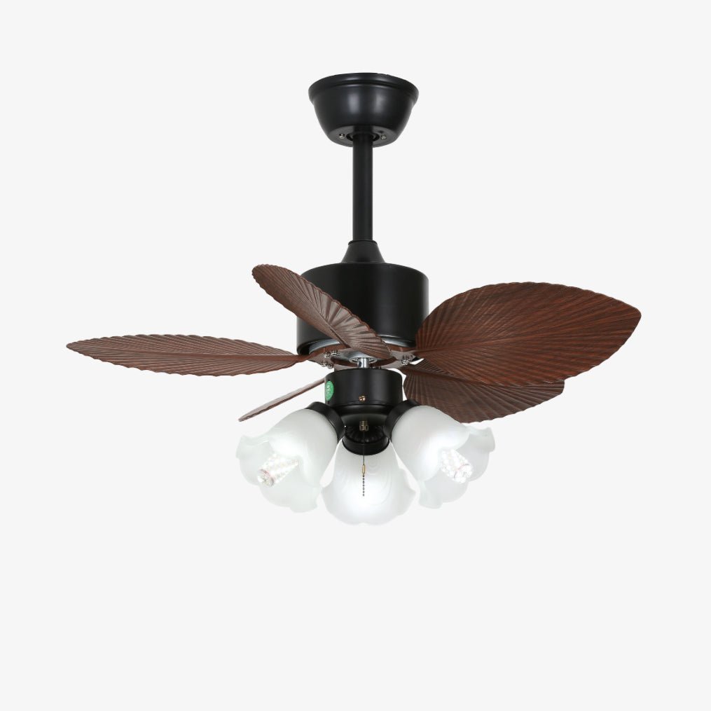 Rinirian Vintage Hout Plafondventilator met lamp