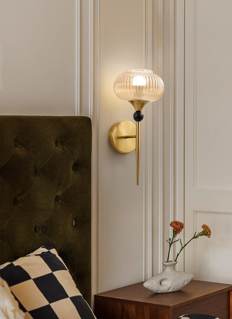 Thyr geribbelde wandlamp