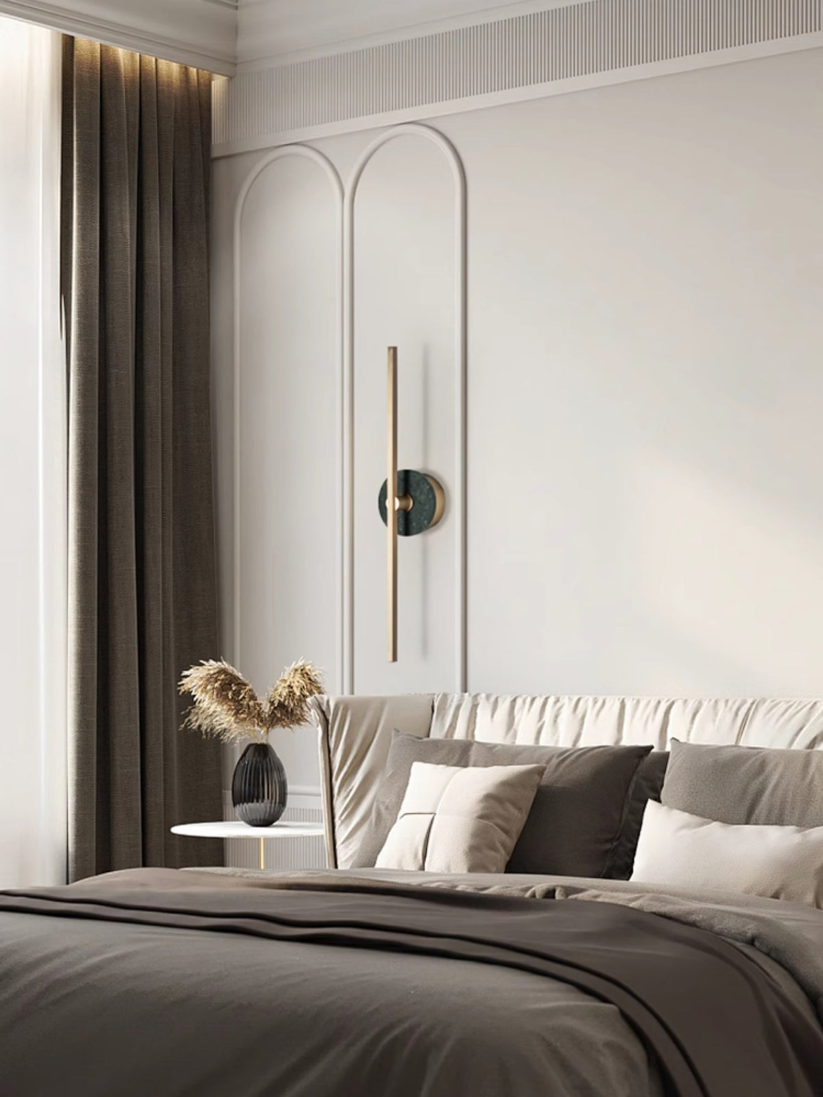 Albivine Lineaire wandlamp met Albast