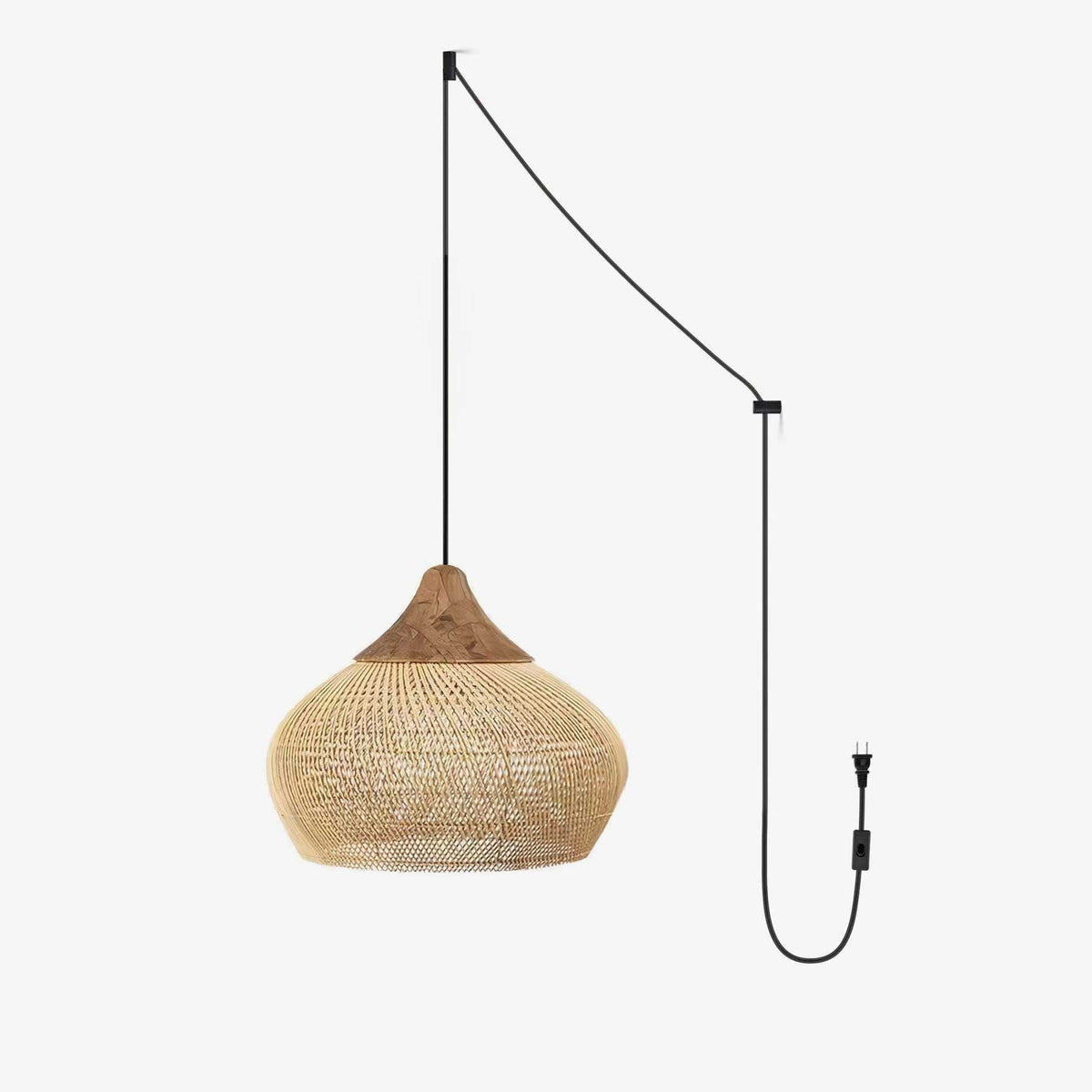 Canirora Hanglamp Rotan Decoratief snoer Geweven