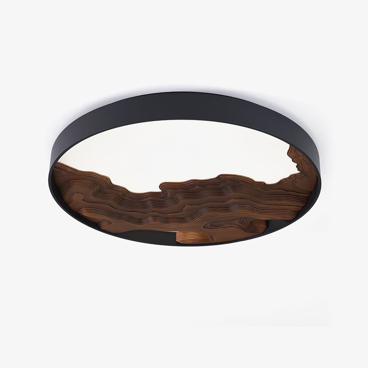 Rinaraine plafondlamp hout oosters natuurlijk