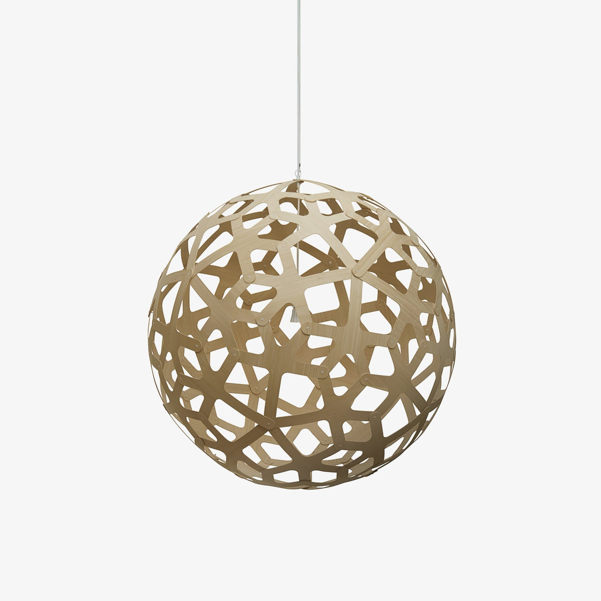 Rininia hanglamp geometrisch geweven hout