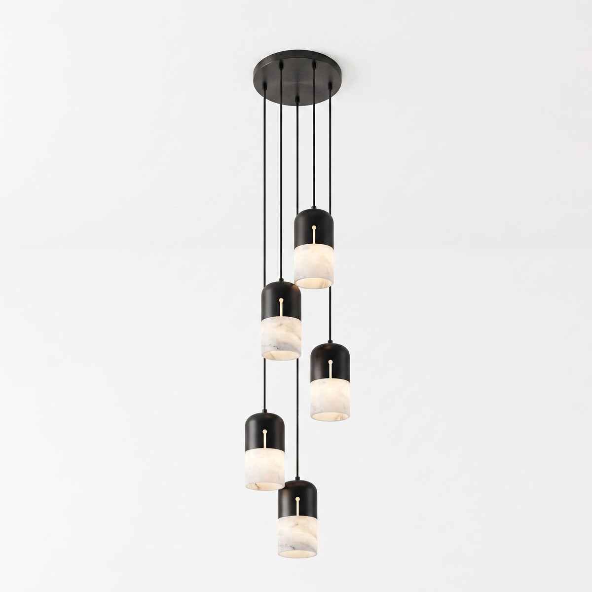 Silas Albast Tweekleurig Capsulevorm Hanglamp