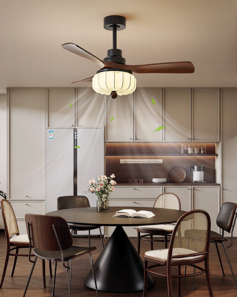 Svelk Vintage plafondventilator met verlichting