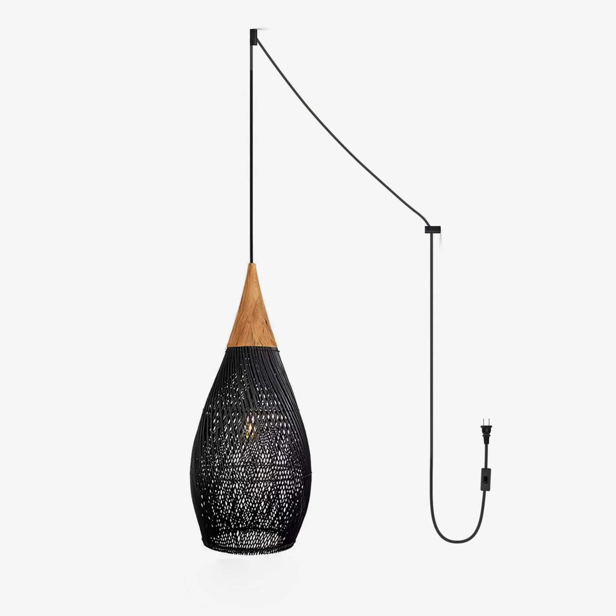 Canirora Hanglamp Rotan Decoratief snoer Geweven