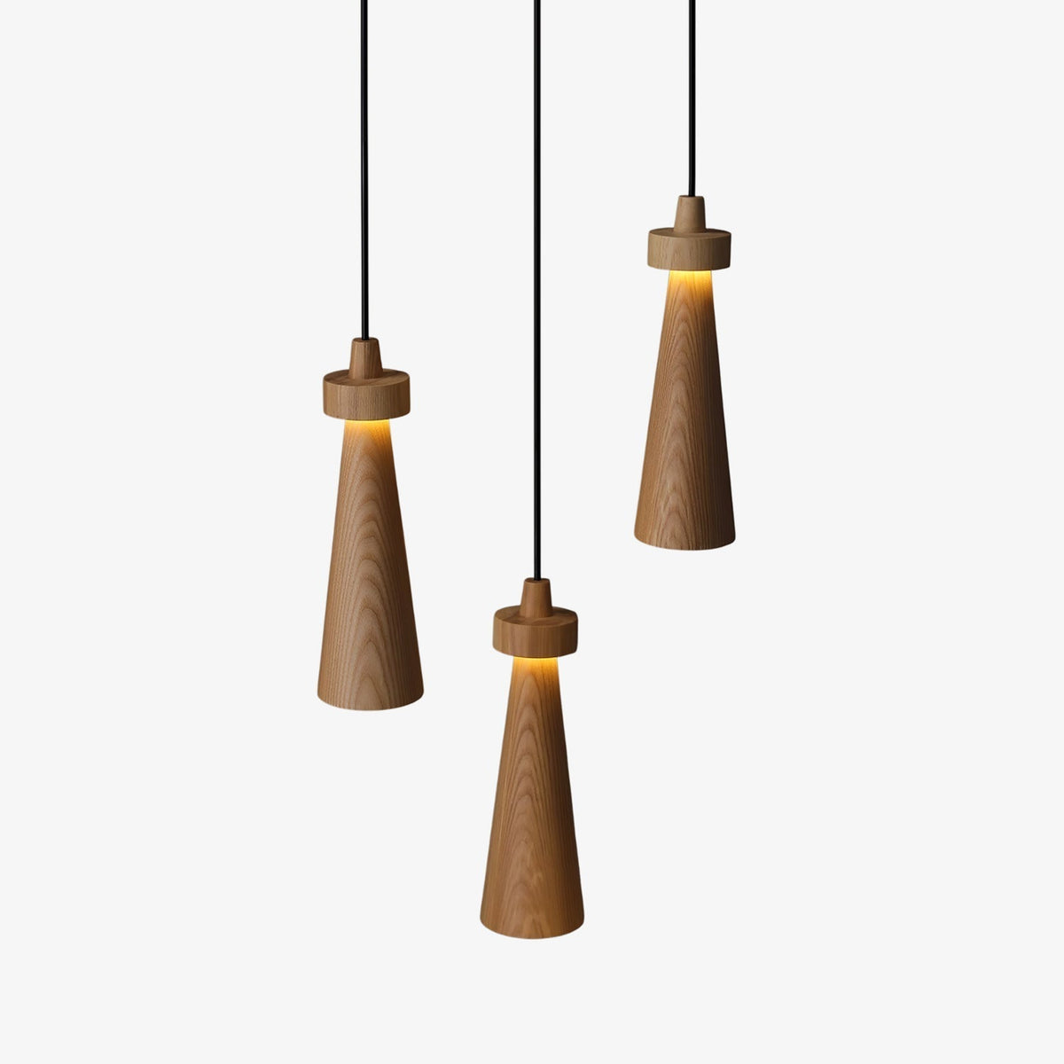 Tesno Minimalistische hanglamp van walnoothout