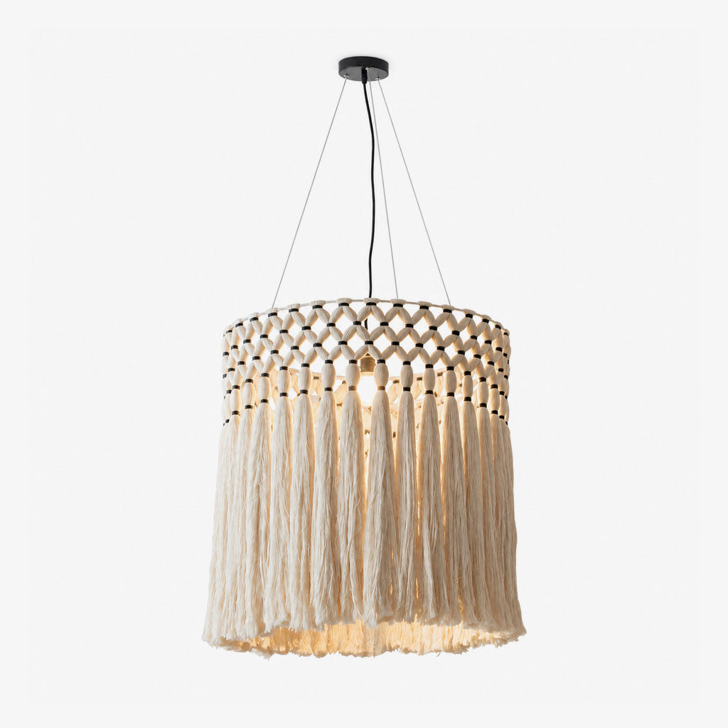Ulmont macramé kwastjes hanglamp