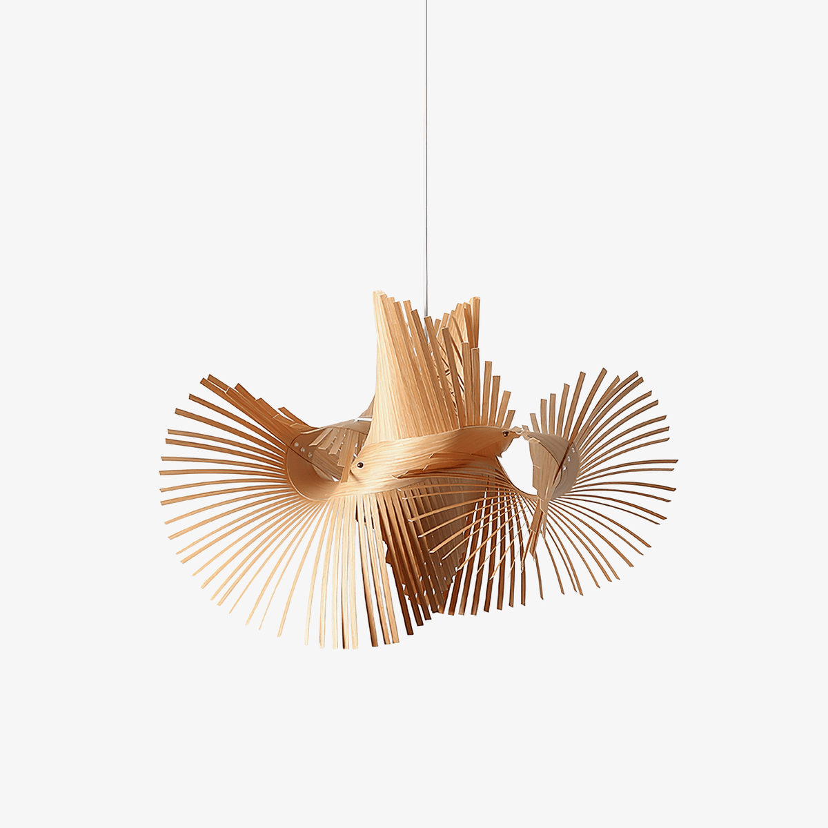 Avian Flair hanglamp van natuurlijk hout