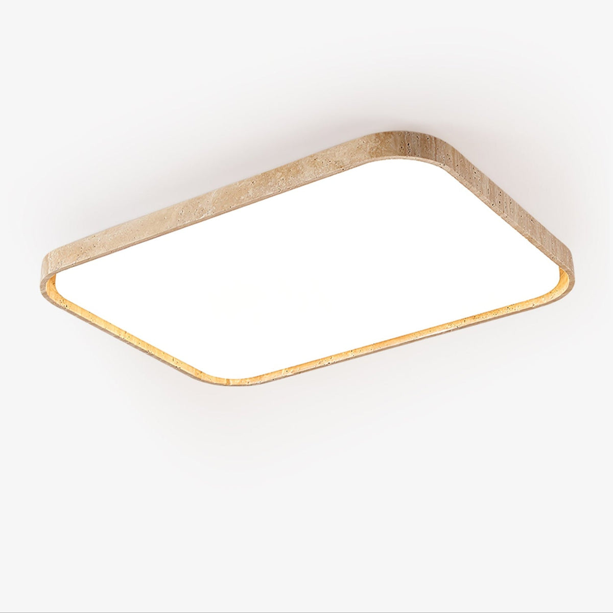Aisle travertin vierkante plafondlamp