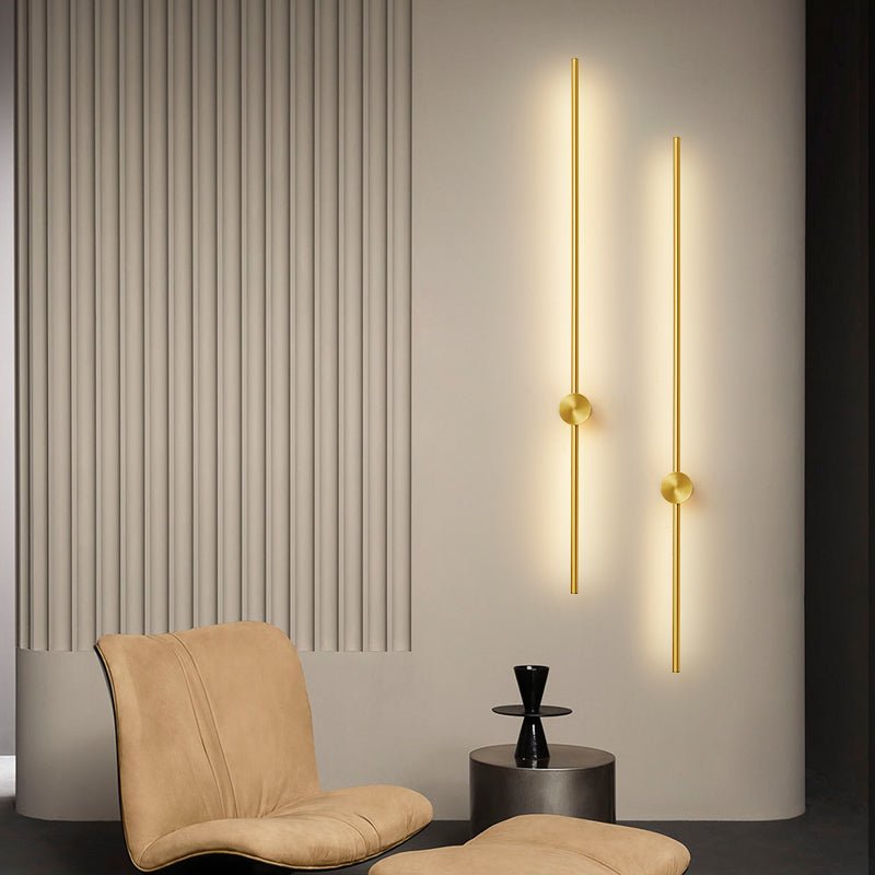 Nestx Messing Staaf Minimalistisch Wandlamp