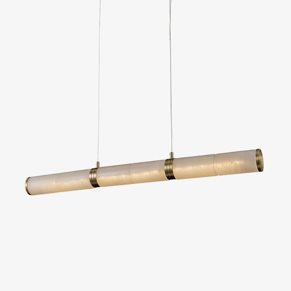 Gevrel minimalistisch hanglamp van albast