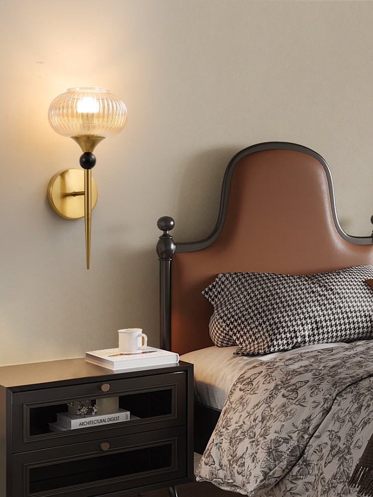 Thyr geribbelde wandlamp