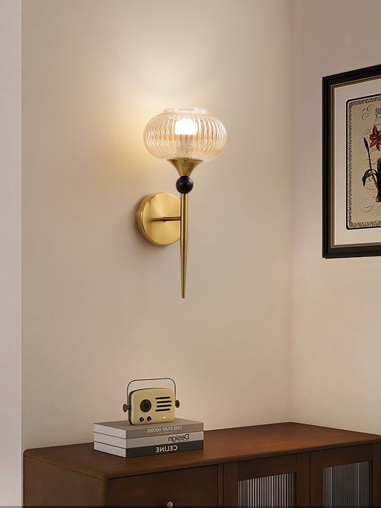 Thyr geribbelde wandlamp