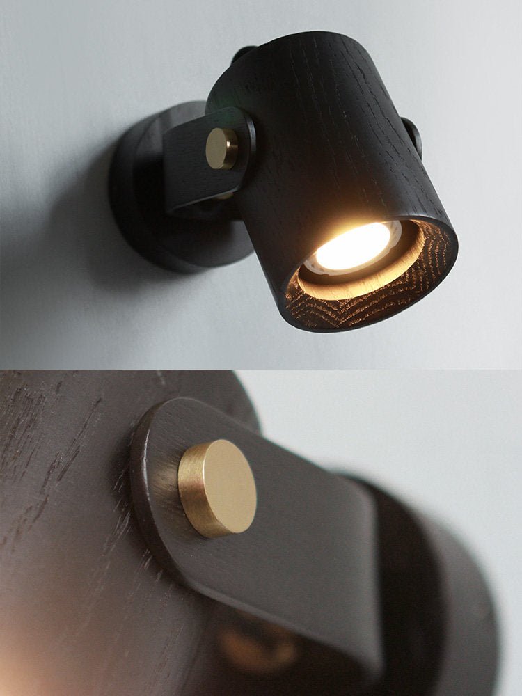 Rinenette Wandspot met houten kap