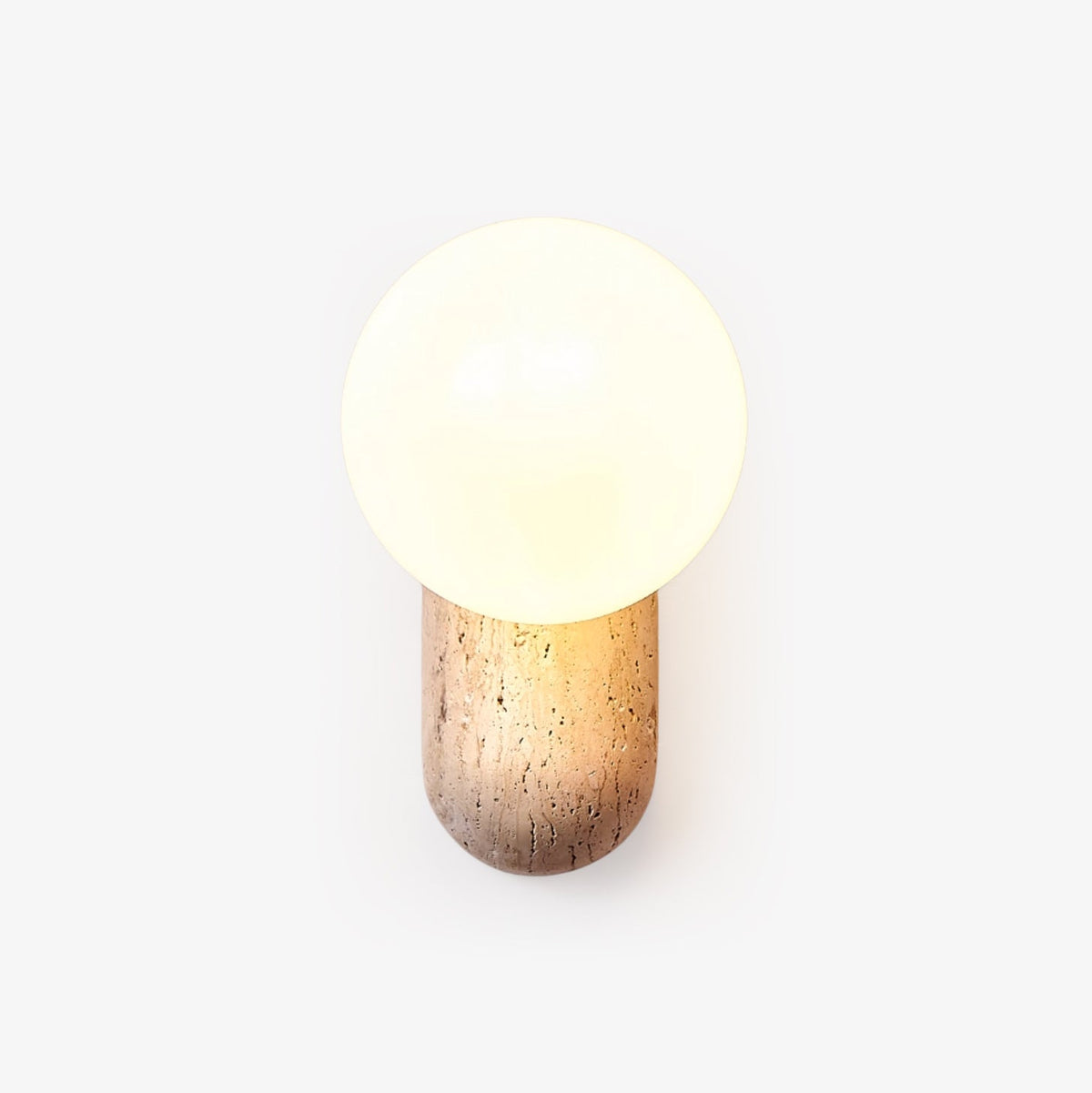 Aeralis Travertin Kiezelvorm Wandlamp