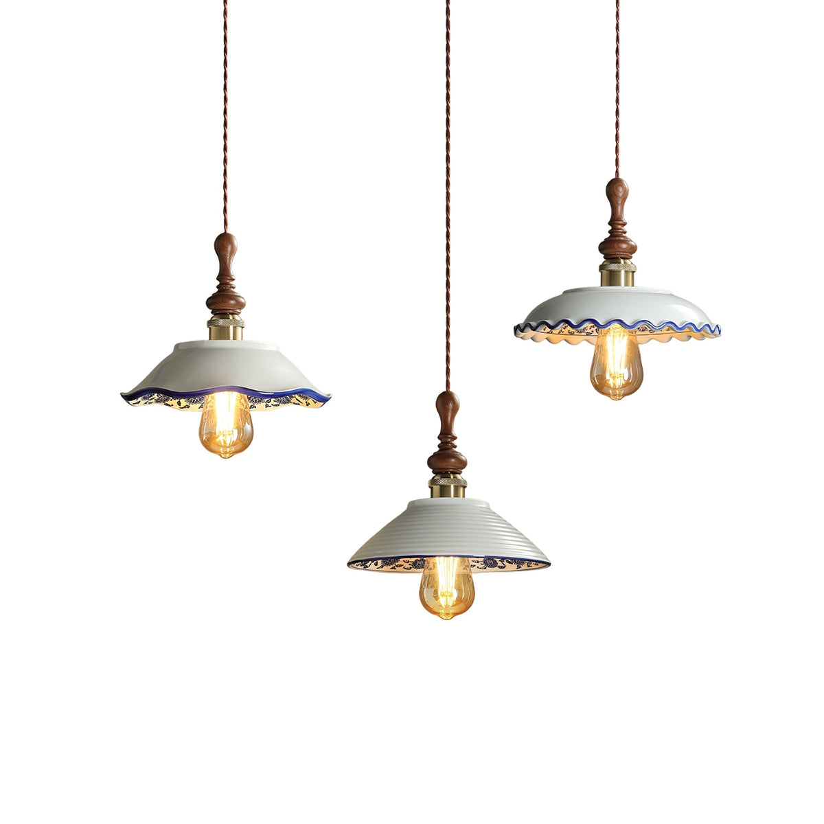 Ciraeor Delftse keramische hanglamp