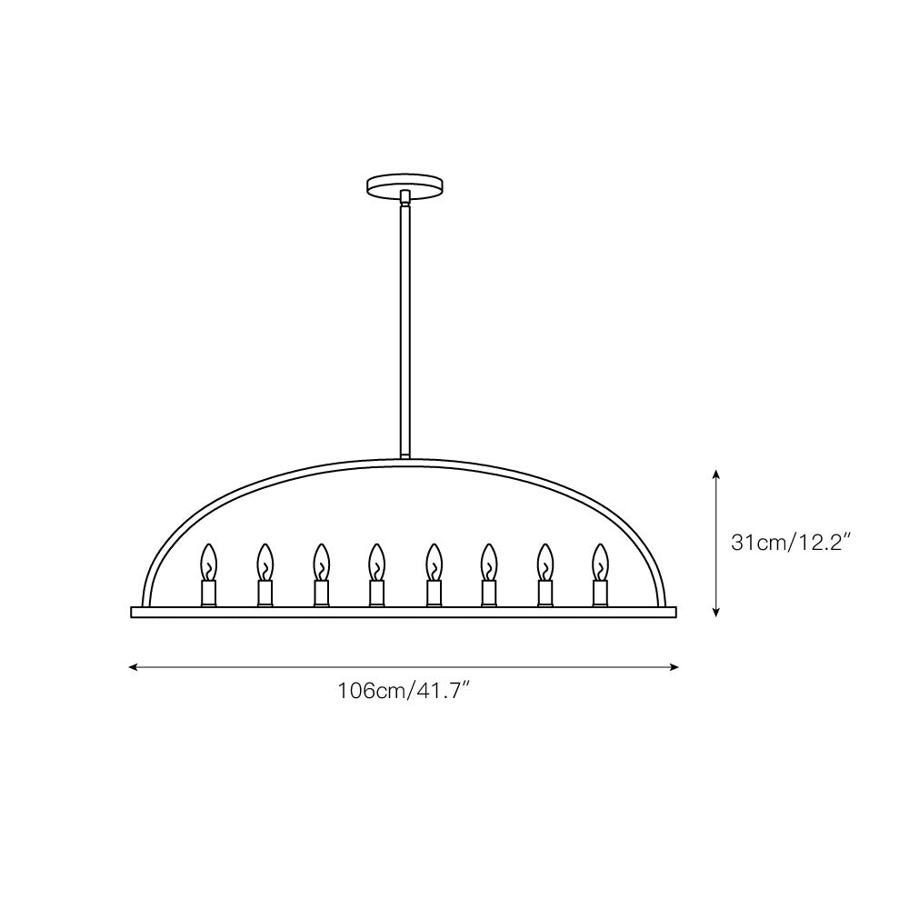 Orelerora Linear Kroonluchter
