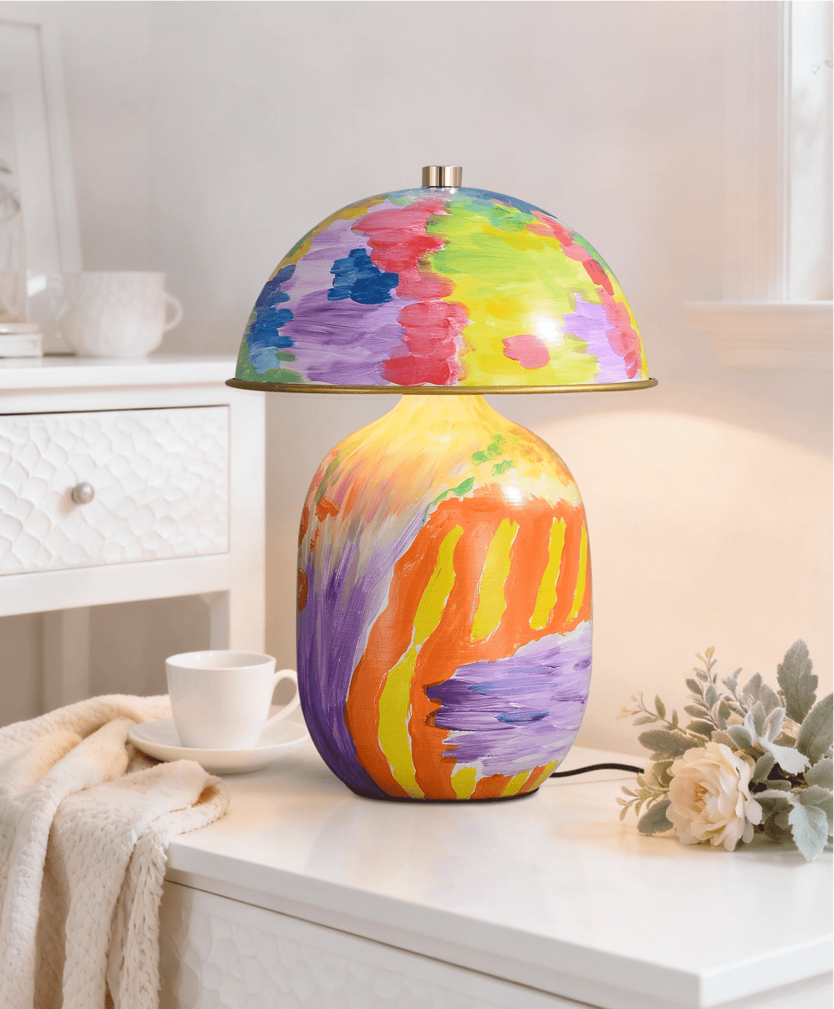 Abstract Mural keramische tafellamp