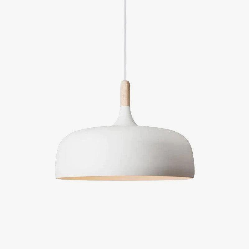 Sylivenne hanglamp witte kap houten accenten