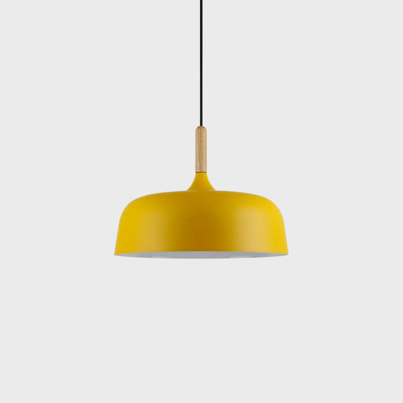 Sylivenne hanglamp witte kap houten accenten