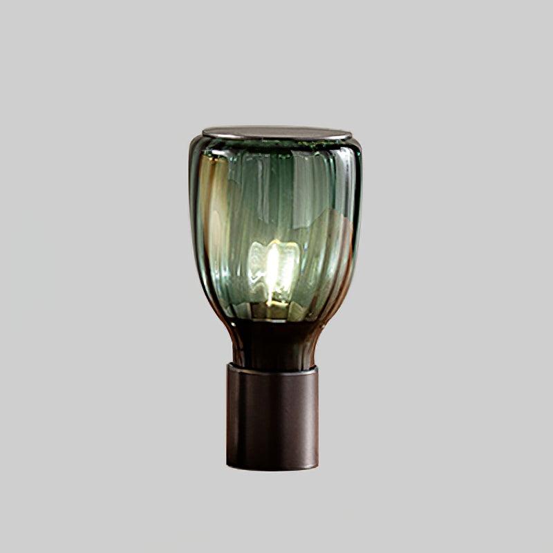 Vathayra tafellamp met groen glas