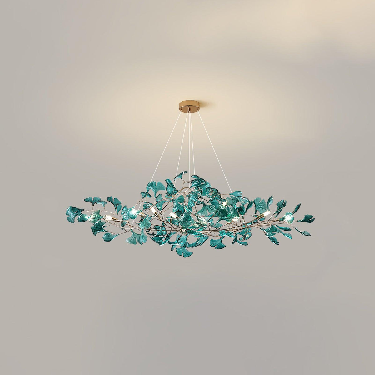 Ralenis luxe Ginkgo Leaf kroonluchter