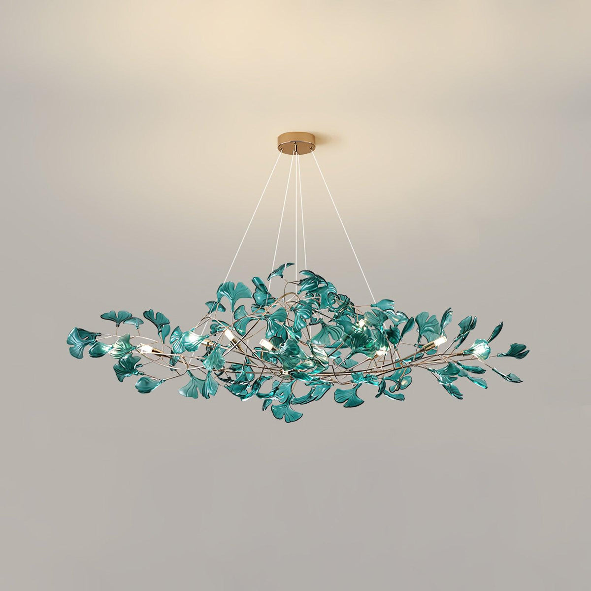 Ralenis luxe Ginkgo Leaf kroonluchter