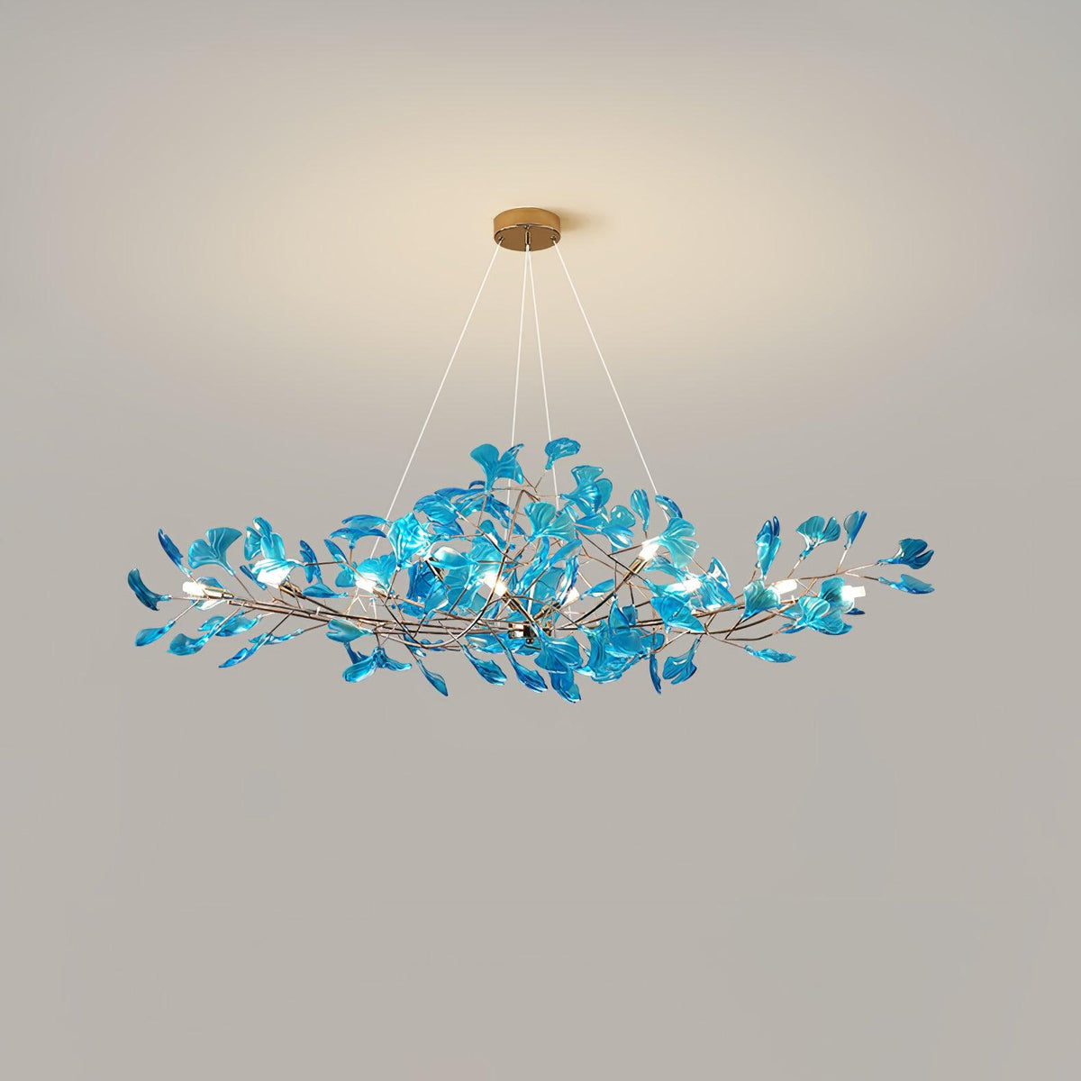 Ralenis luxe Ginkgo Leaf kroonluchter