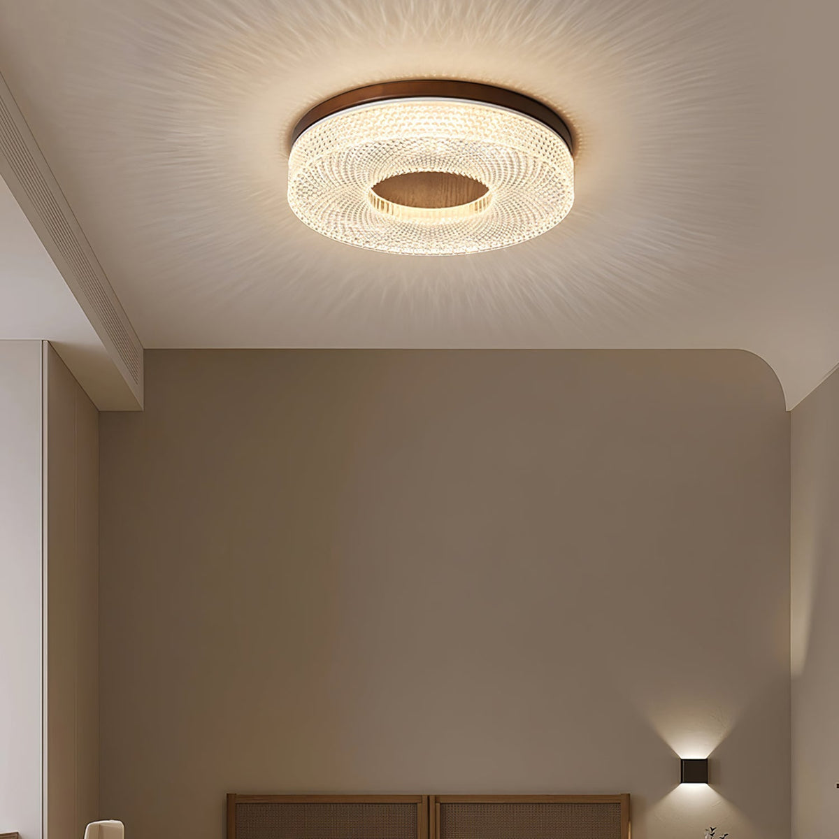 Nirinelle plafondlamp met acrylring, modern minimalistisch
