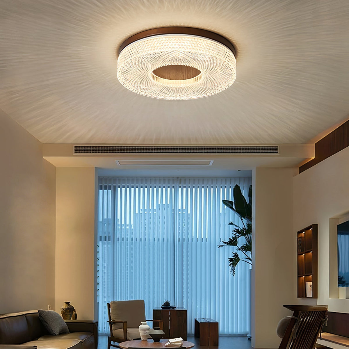 Nirinelle plafondlamp met acrylring, modern minimalistisch