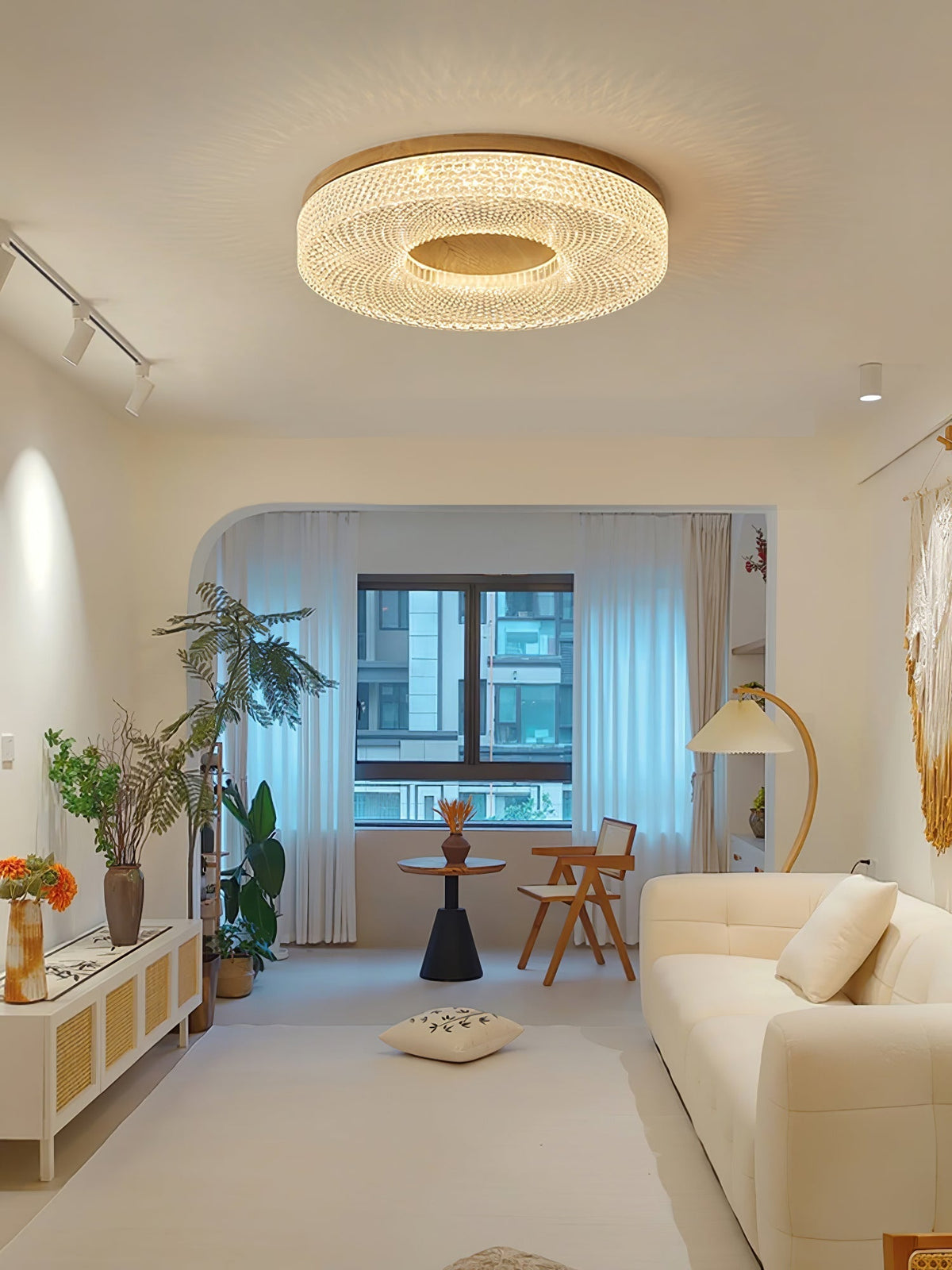 Nirinelle plafondlamp met acrylring, modern minimalistisch
