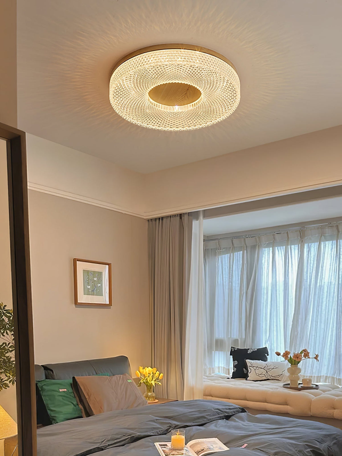 Nirinelle plafondlamp met acrylring, modern minimalistisch