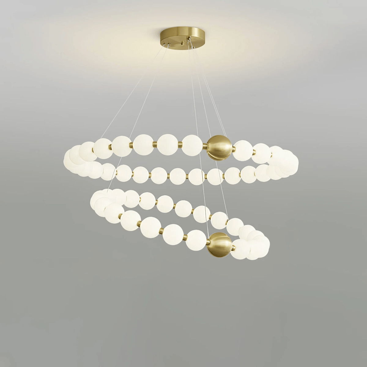 Hevrin elegantie Art Pearls Plastic Kroonluchter