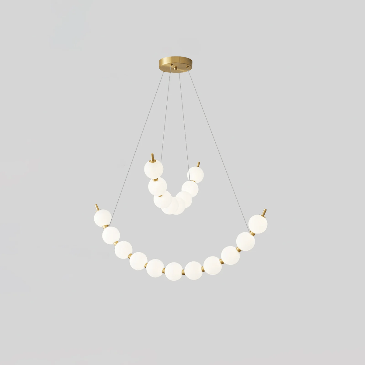 Hevrin elegantie Art Pearls Plastic Kroonluchter