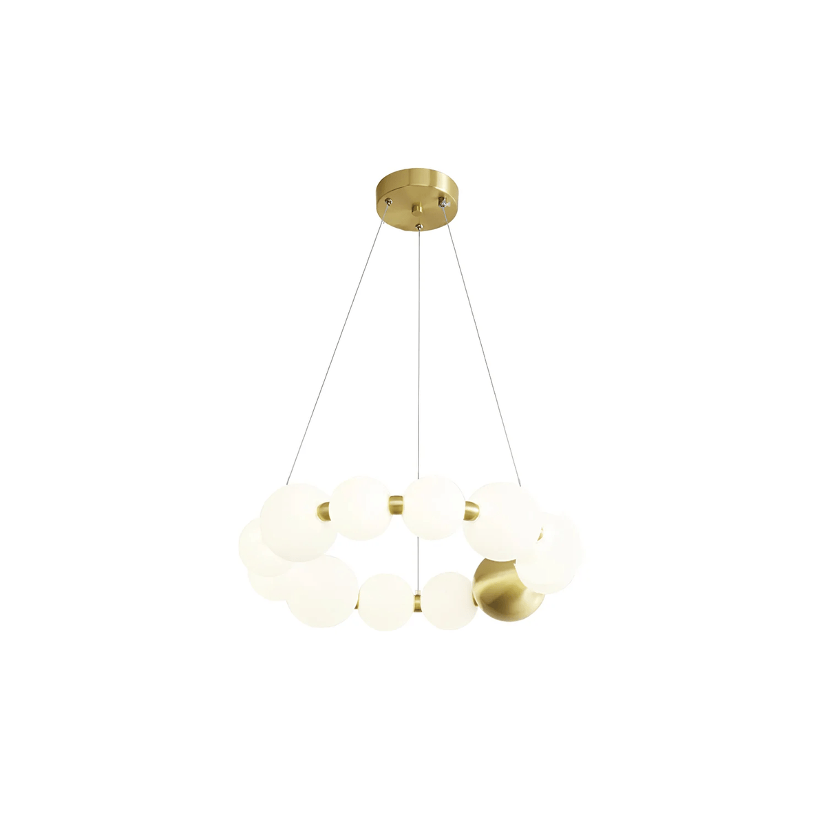 Hevrin elegantie Art Pearls Plastic Kroonluchter