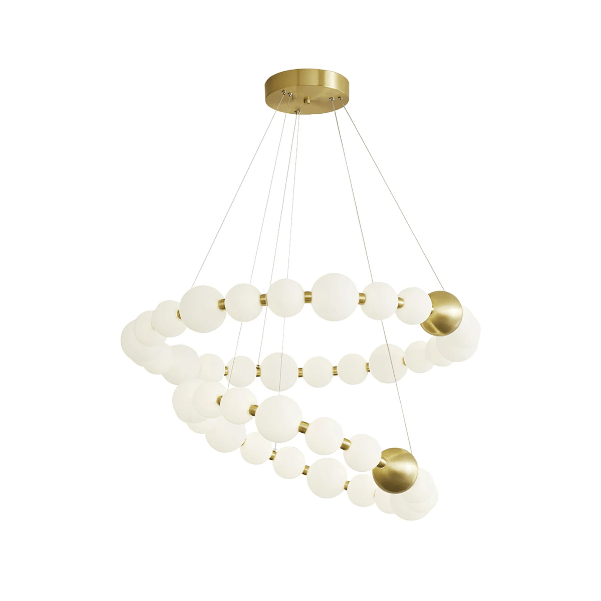 Hevrin elegantie Art Pearls Plastic Kroonluchter