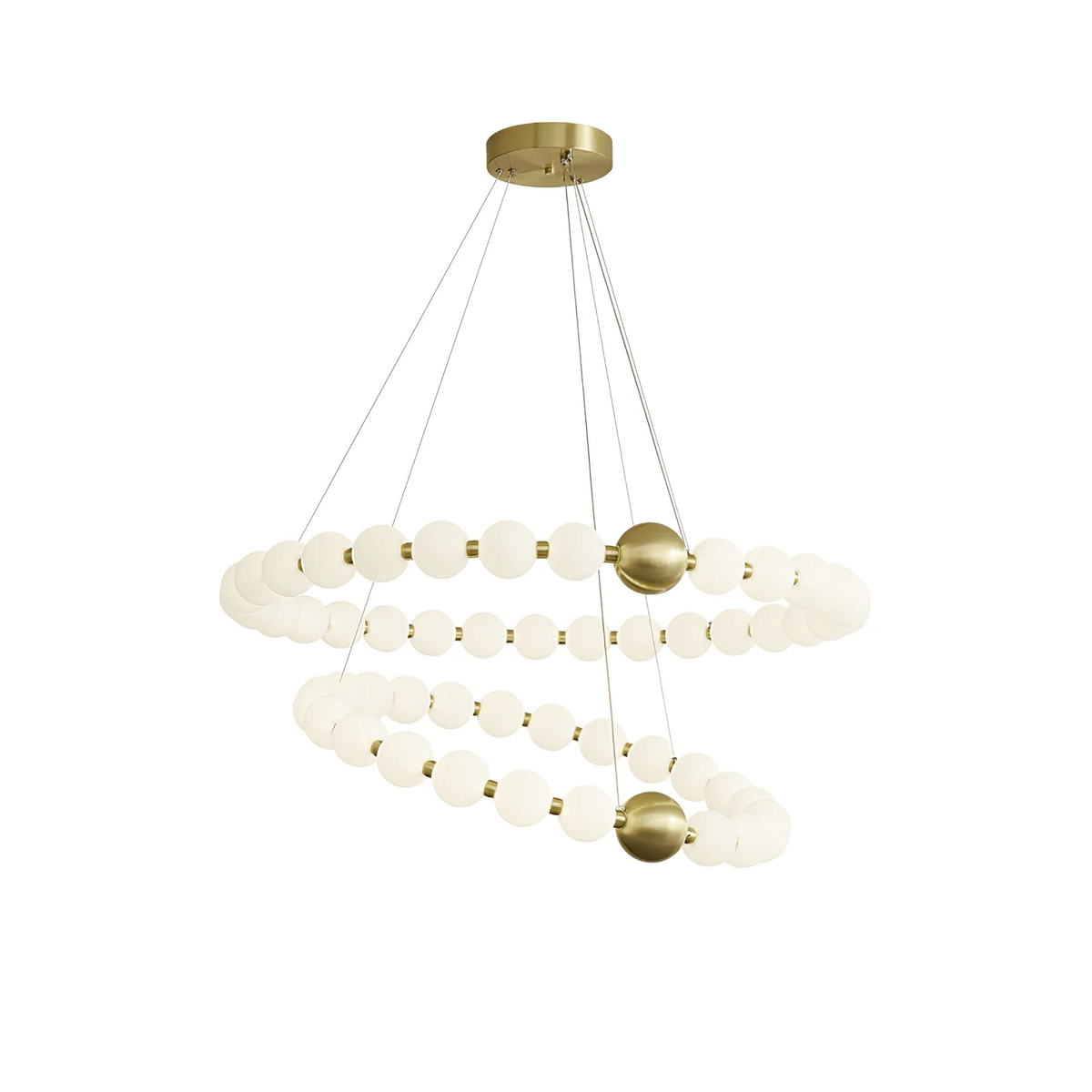 Hevrin elegantie Art Pearls Plastic Kroonluchter