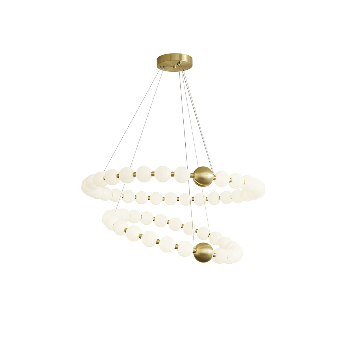 Hevrin elegantie Art Pearls Plastic Kroonluchter
