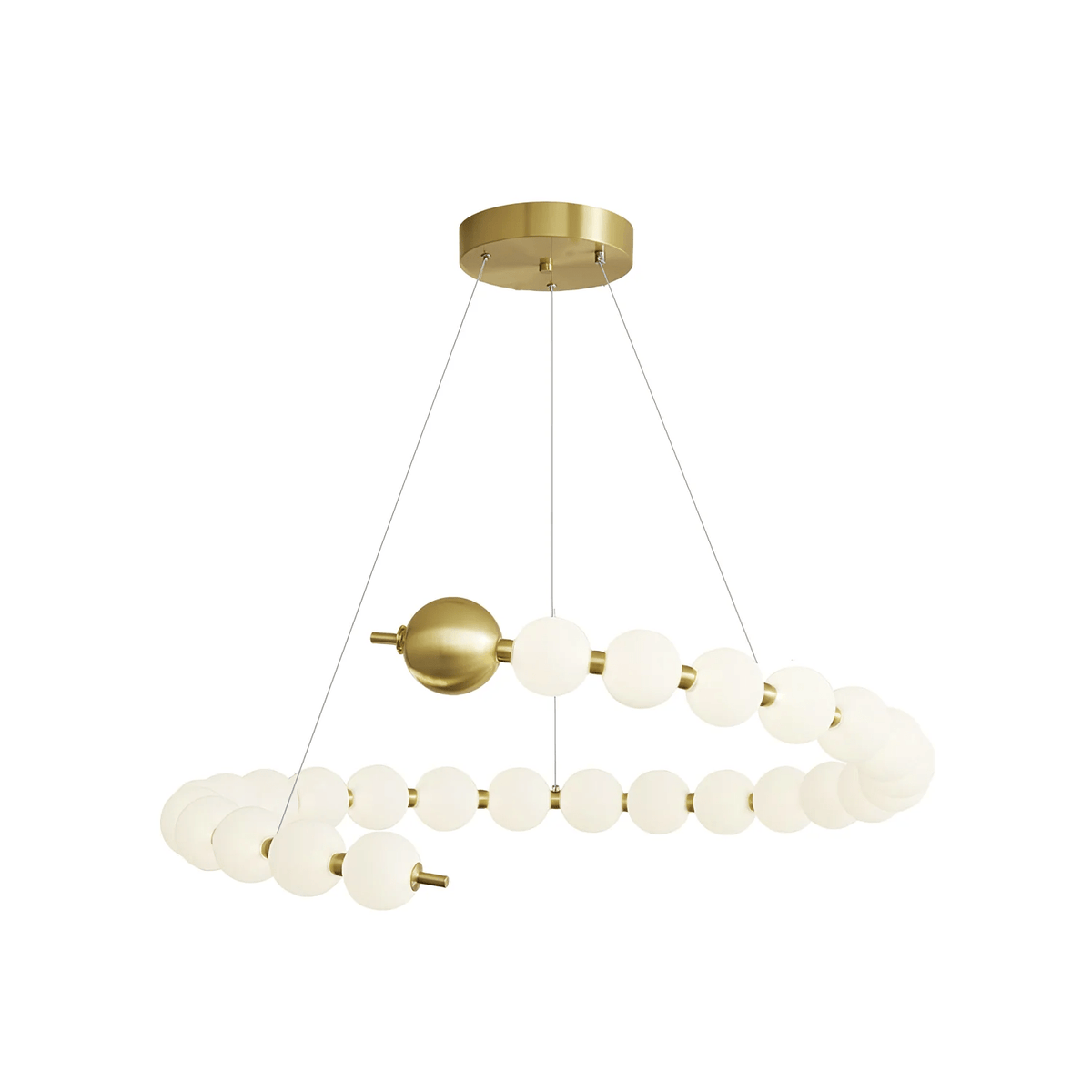 Hevrin elegantie Art Pearls Plastic Kroonluchter