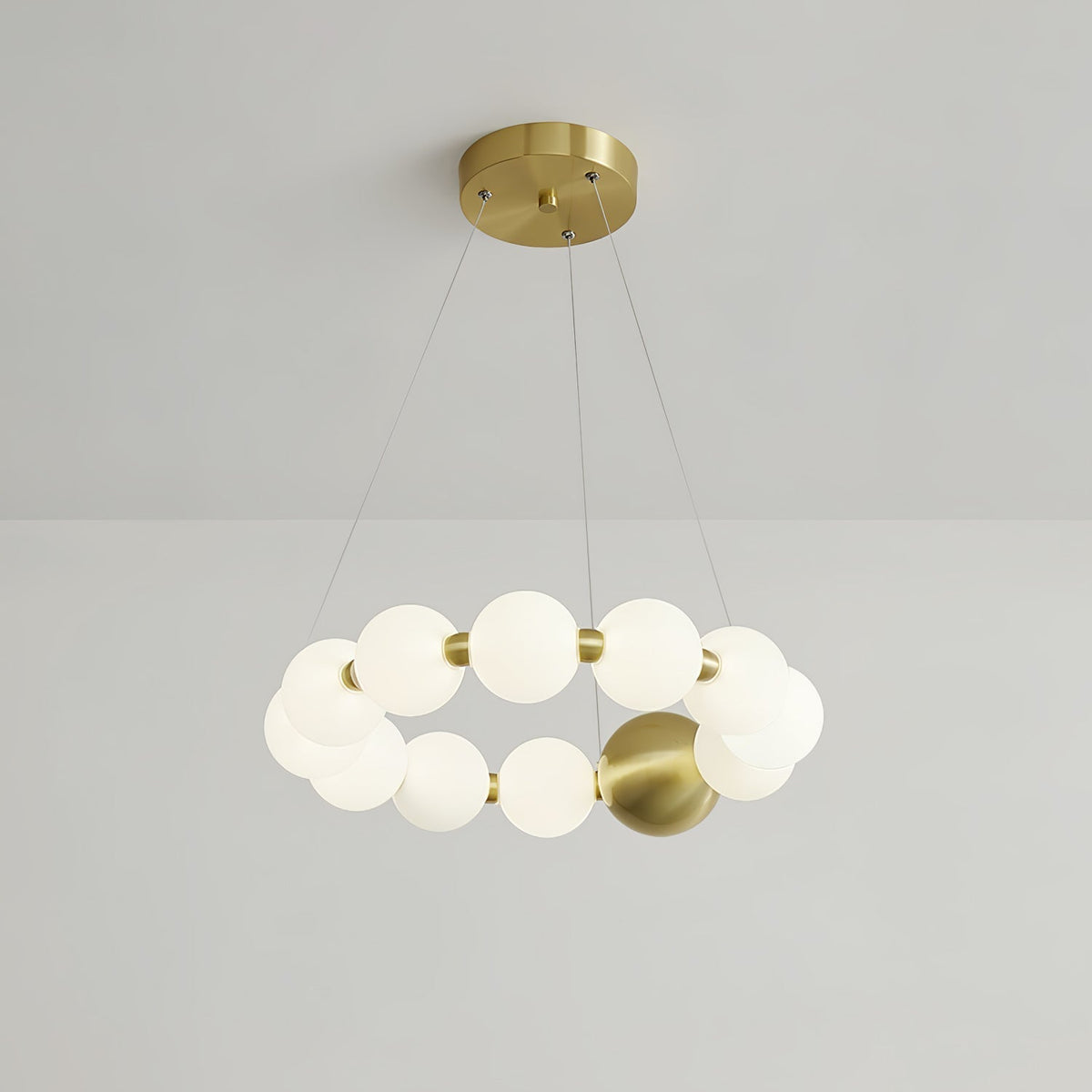 Hevrin elegantie Art Pearls Plastic Kroonluchter