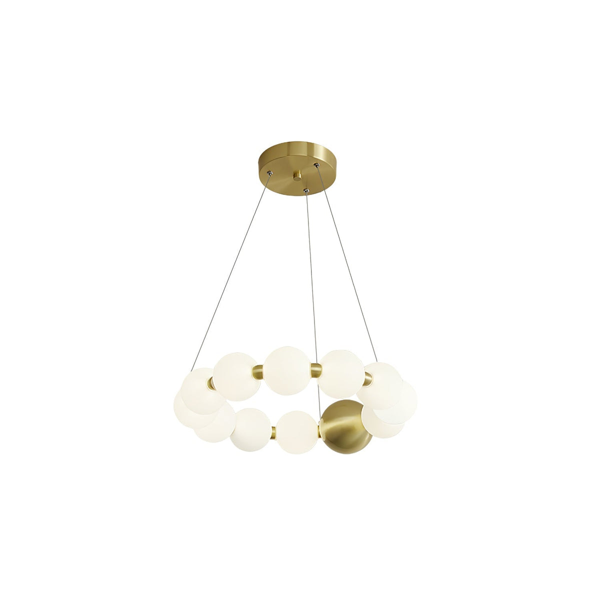 Hevrin elegantie Art Pearls Plastic Kroonluchter