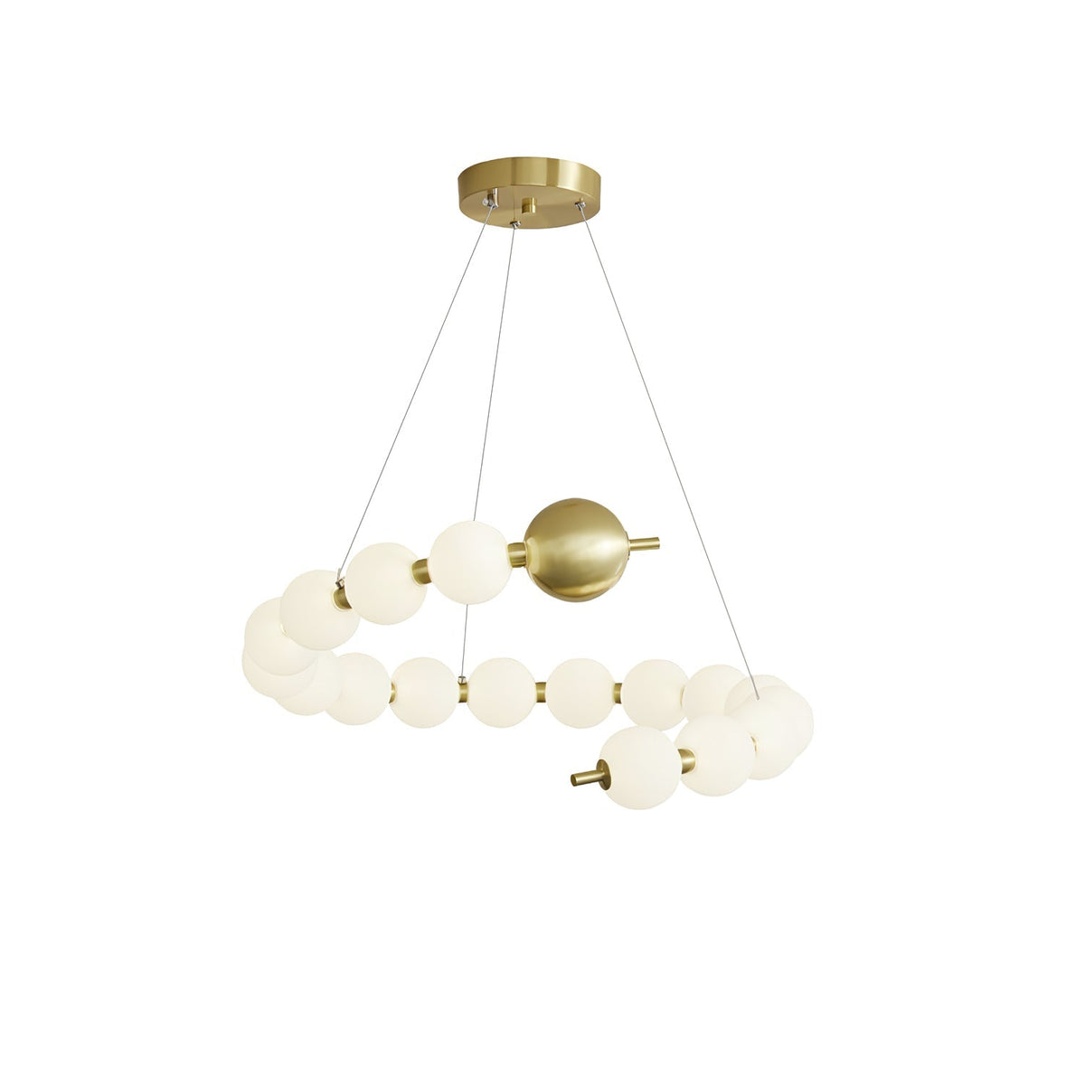 Hevrin elegantie Art Pearls Plastic Kroonluchter