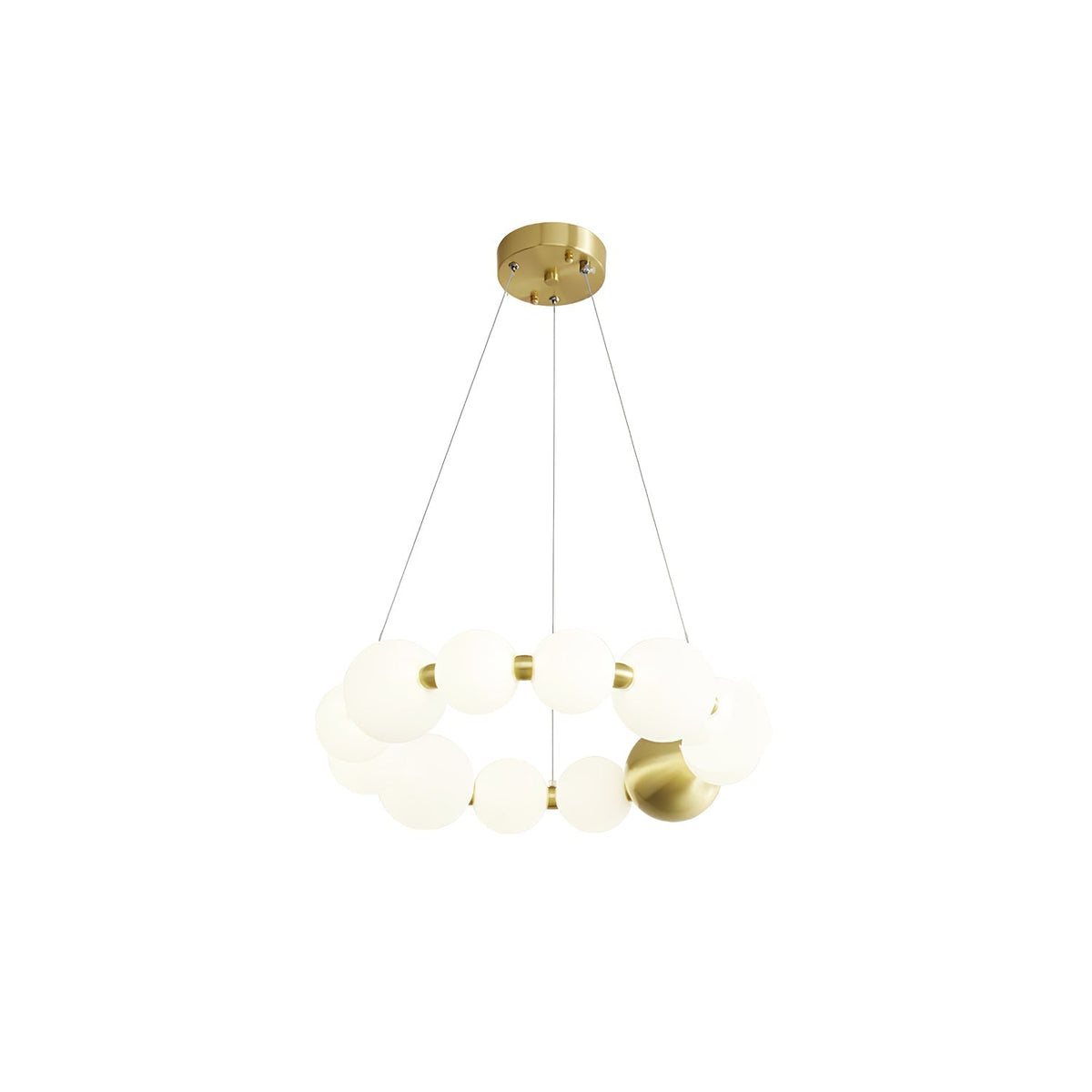 Hevrin elegantie Art Pearls Plastic Kroonluchter