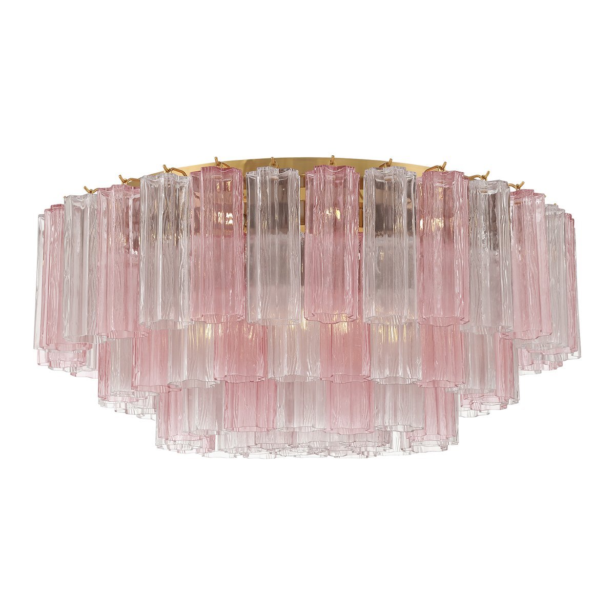 Eiruaya plafondlamp glasbuis gelaagd amber