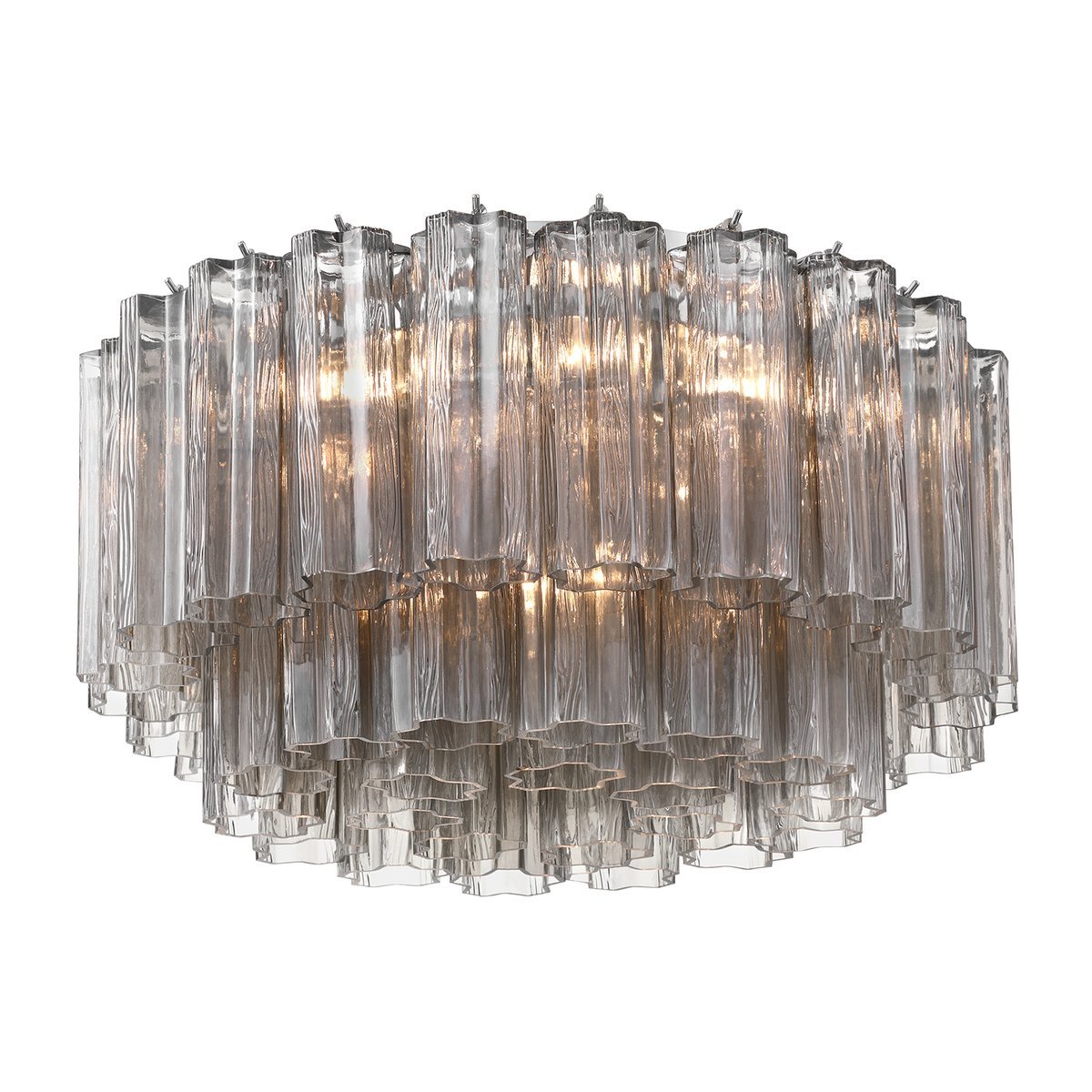 Eiruaya plafondlamp glasbuis gelaagd amber