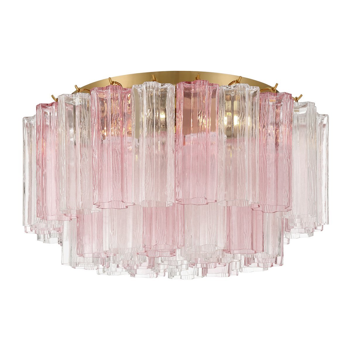Eiruaya plafondlamp glasbuis gelaagd amber