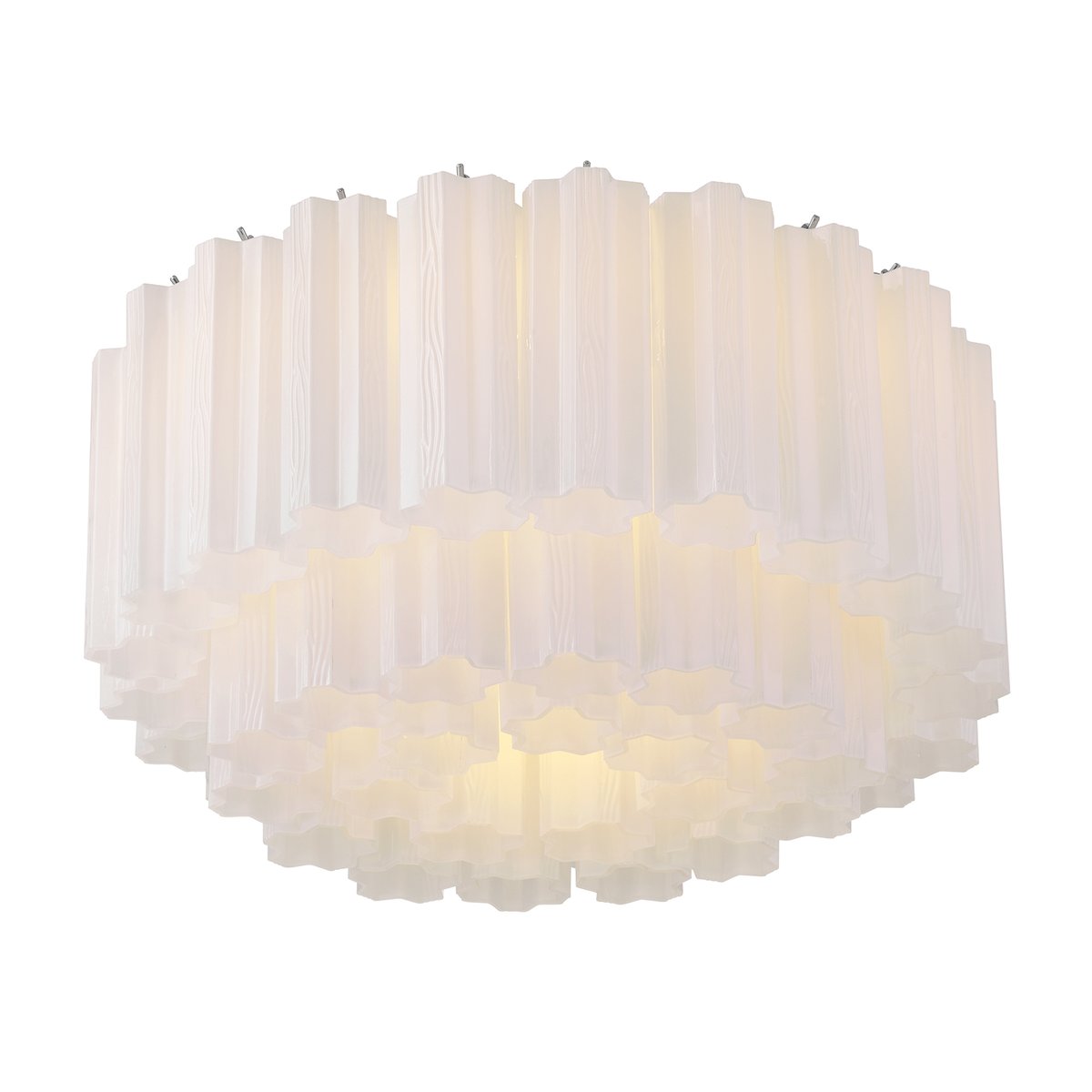 Eiruaya plafondlamp glasbuis gelaagd amber